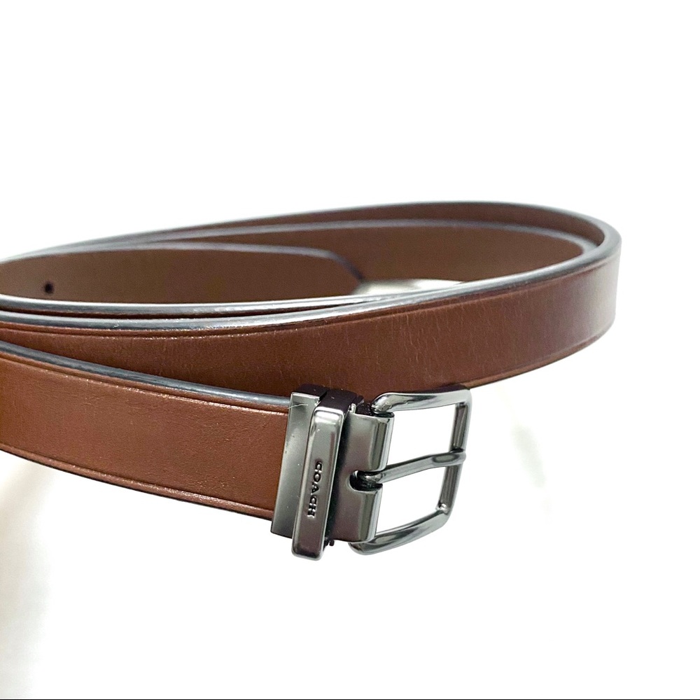 NEW Coach Brown Skinny Leather Belt
